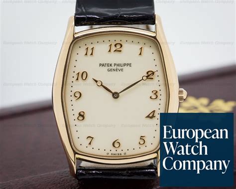 patek philippe ultra thin tonneau shaped|Patek Philippe gondola watch.